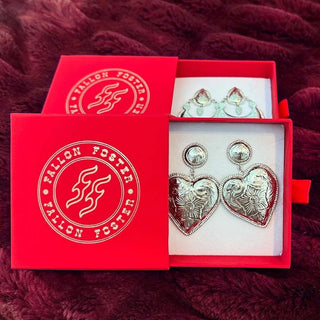 Heart Pendant Earrings | Fallon Foster Collections